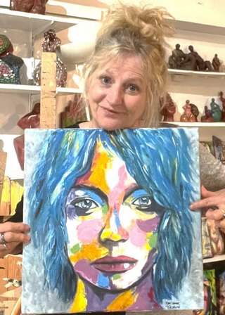 Marianne Talmon, Colonie de vacances Ulysséo, Peinture-aquarelle-collage